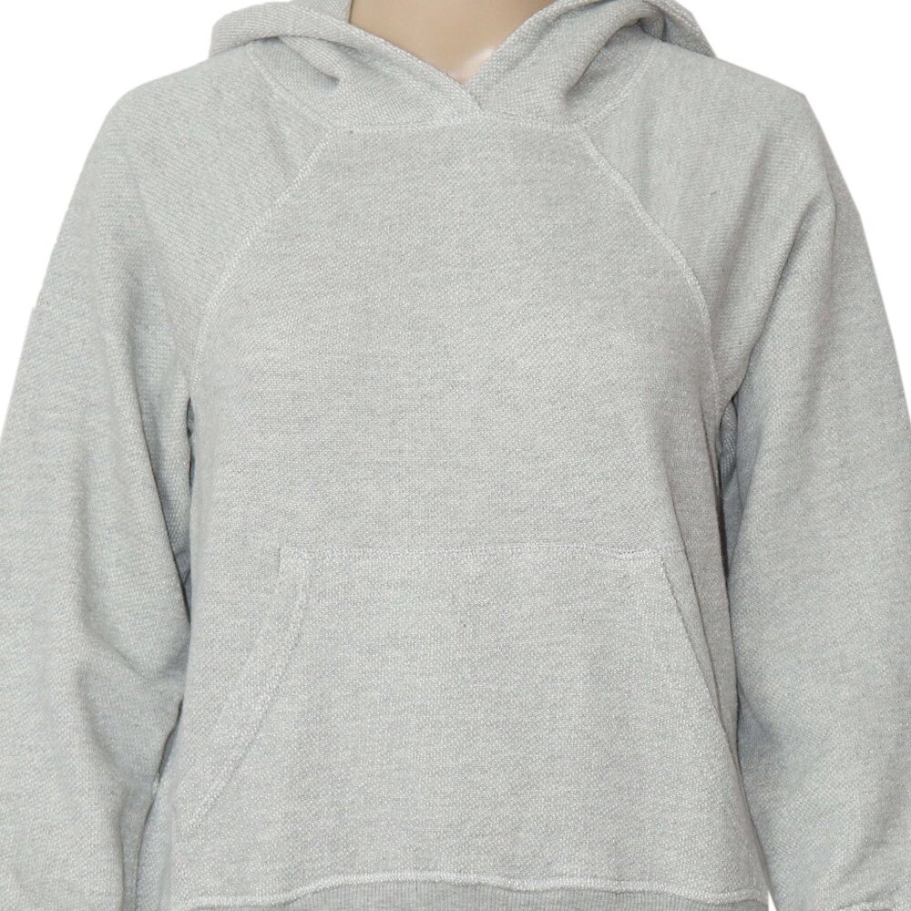 Free People With Everything Sweatshirt Heather Grey Hooded Top S - Picture 8 of 11